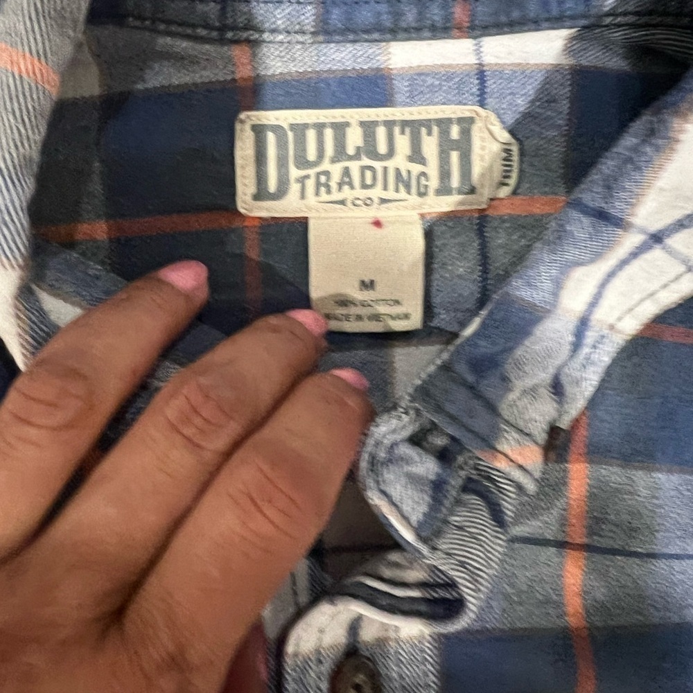 Duluth Trading Men’s Flannel size Medium M grunge y2k H - Picture 4 of 7